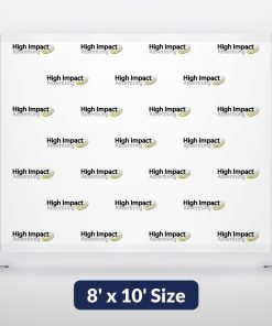 8' x 10' custom step and repeat backdrop with aluminum frame